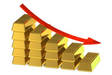 Gold Hits Four Week Low